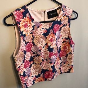 Gorgeous floral crop top